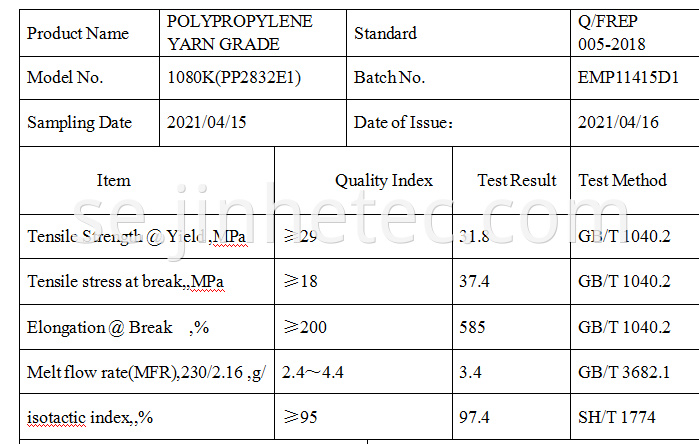 Polypropylene Resin PP 